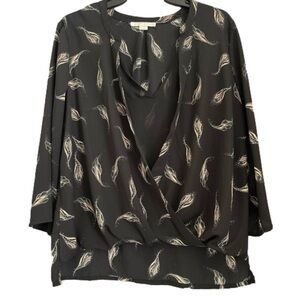 Cooper & Ella Blouse Top Size M black